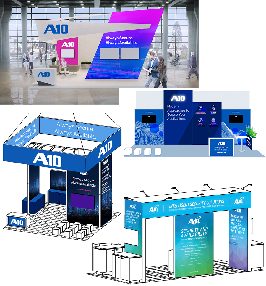 A10 Tradeshow Booths